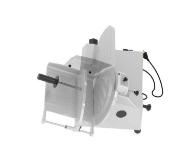 Beyaz arka planda izole edilmiş et dilimleyici. 3d görüntüleme - illüstrasyon