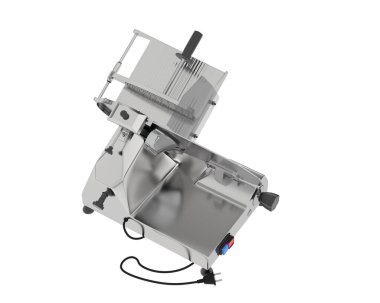 Beyaz arka planda izole edilmiş et dilimleyici. 3d görüntüleme - illüstrasyon