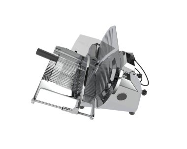 Beyaz arka planda izole edilmiş et dilimleyici. 3d görüntüleme - illüstrasyon