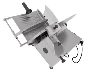 Beyaz arka planda izole edilmiş et dilimleyici. 3d görüntüleme - illüstrasyon