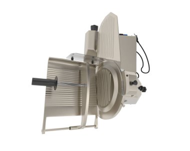 Beyaz arka planda izole edilmiş et dilimleyici. 3d görüntüleme - illüstrasyon