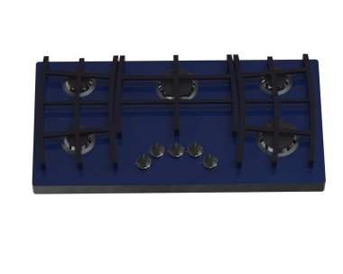 Stove isolated on white background. 3d rendering
