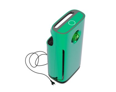 Air purifier isolated on background. 3d rendering