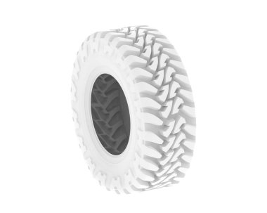 Offroad tire isolated on background. 3d rendering