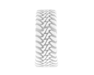 Offroad tire isolated on background. 3d rendering