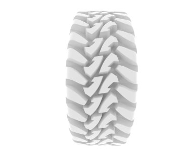 Offroad tire isolated on background. 3d rendering