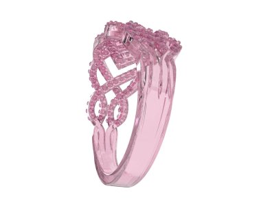 Jewelry ring isolated on white background. 3d rendering 