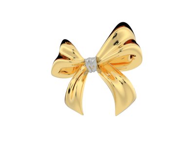 Jewelry bow isolated on background. 3d rendering