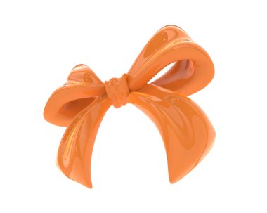 Jewelry bow isolated on background. 3d rendering