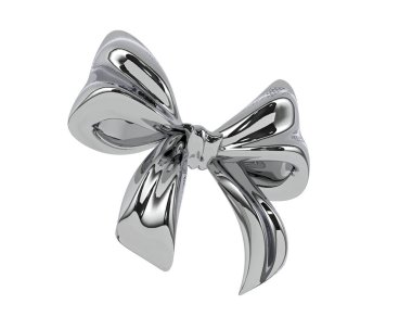 Jewelry bow isolated on background. 3d rendering