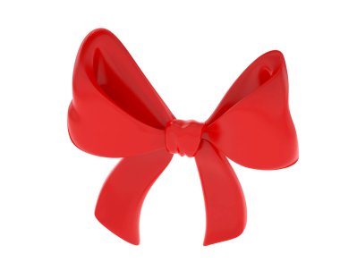 Jewelry bow isolated on background. 3d rendering