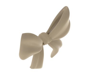 Jewelry bow isolated on background. 3d rendering