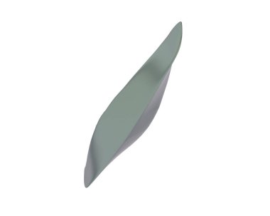 Canoe isolated on background. 3d rendering