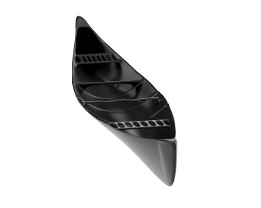 Canoe isolated on background. 3d rendering