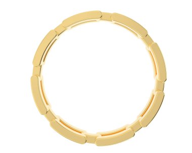 Chain ring isolated on background. 3d rendering