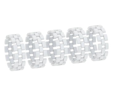 Chain rings isolated on background. 3d rendering