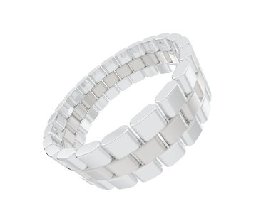 Chain ring isolated on background. 3d rendering