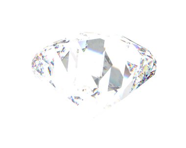 Diamond isolated on background. 3d rendering