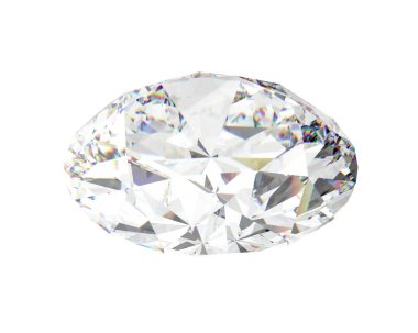 Diamond isolated on background. 3d rendering