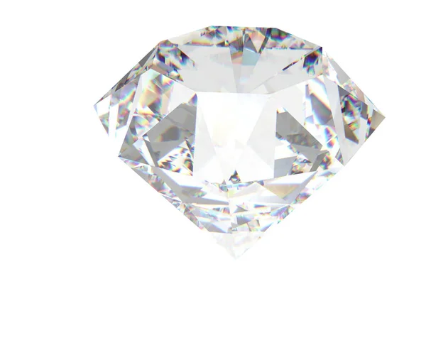 Diamond Isolated Background Rendering — Zdjęcie stockowe
