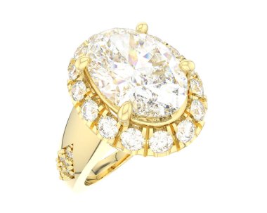 Nişan yüzüğü beyaz arkaplanda izole edildi