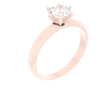 Nişan yüzüğü beyaz arkaplanda izole edildi