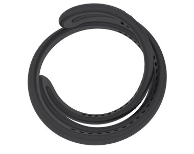  Beyaz arkaplanda elmaslar olan bir yüzük. 3d oluşturma