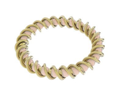 İnciler arka planda izole edilmiş. 3d görüntüleme - illüstrasyon