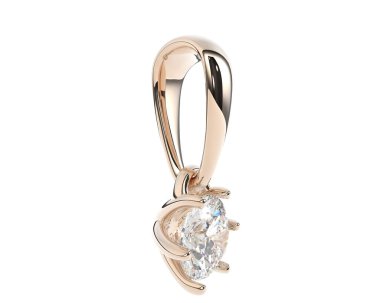 Beyaz arka planda elması olan bir kurnaz. 3d oluşturma