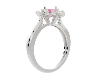 Halka arka planda izole. 3d görüntüleme - illüstrasyon