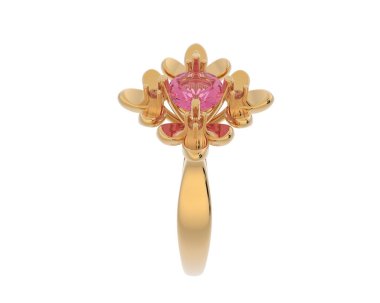 Halka arka planda izole. 3d görüntüleme - illüstrasyon