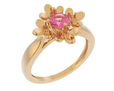 Halka arka planda izole. 3d görüntüleme - illüstrasyon