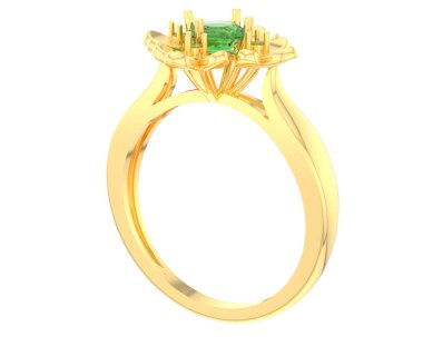 Halka arka planda izole. 3d görüntüleme - illüstrasyon