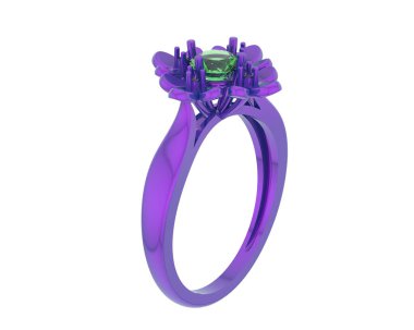 Halka arka planda izole. 3d görüntüleme - illüstrasyon