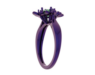 Halka arka planda izole. 3d görüntüleme - illüstrasyon