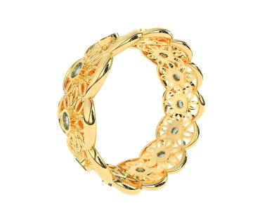 Halka arka planda izole. 3d görüntüleme - illüstrasyon