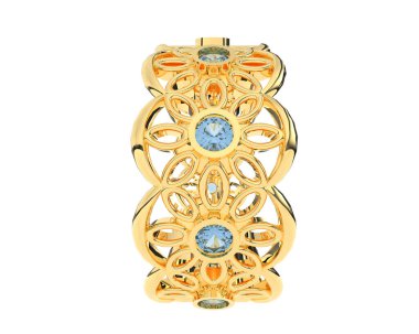 Halka arka planda izole. 3d görüntüleme - illüstrasyon