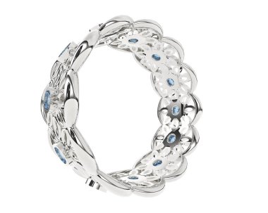 Halka arka planda izole. 3d görüntüleme - illüstrasyon