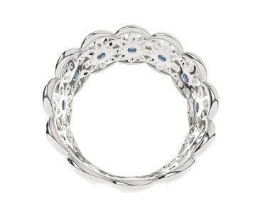 Halka arka planda izole. 3d görüntüleme - illüstrasyon