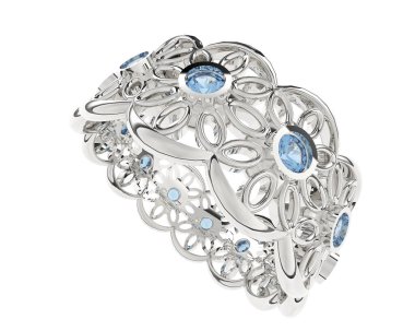 Halka arka planda izole. 3d görüntüleme - illüstrasyon