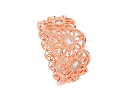 Halka arka planda izole. 3d görüntüleme - illüstrasyon