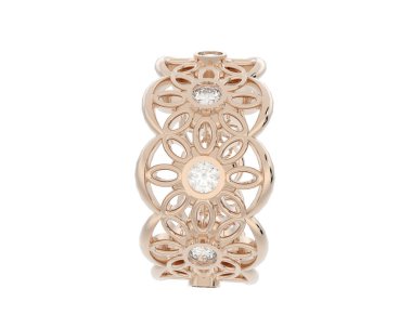 Halka arka planda izole. 3d görüntüleme - illüstrasyon