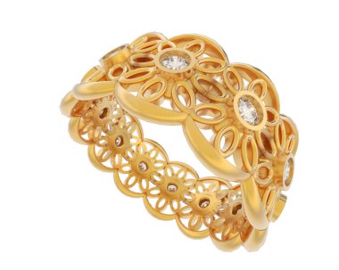 Halka arka planda izole. 3d görüntüleme - illüstrasyon