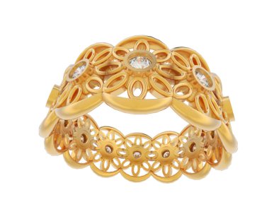 Halka arka planda izole. 3d görüntüleme - illüstrasyon