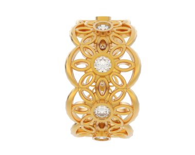 Halka arka planda izole. 3d görüntüleme - illüstrasyon