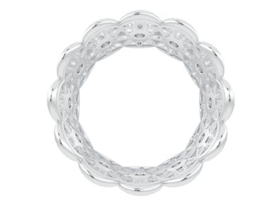 Halka arka planda izole. 3d görüntüleme - illüstrasyon