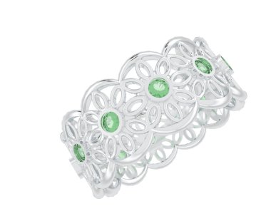 Halka arka planda izole. 3d görüntüleme - illüstrasyon