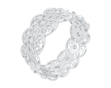 Halka arka planda izole. 3d görüntüleme - illüstrasyon