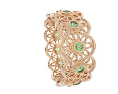 Halka arka planda izole. 3d görüntüleme - illüstrasyon