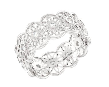 Halka arka planda izole. 3d görüntüleme - illüstrasyon